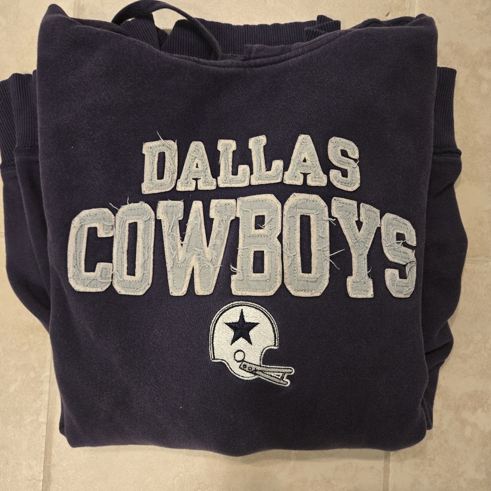 Dallas Cowboys Navy hoodie size XL Reebok NFL